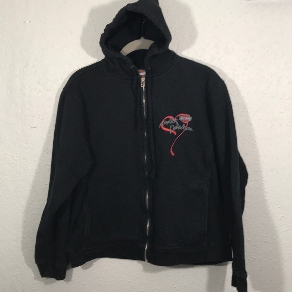 Harley Davidson Black Screen Print Full‎ Zip Hoodie